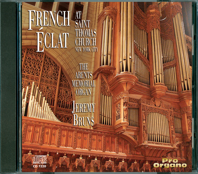 French Éclat at Saint Thomas Church (Audio CD) Jeremy Bruns