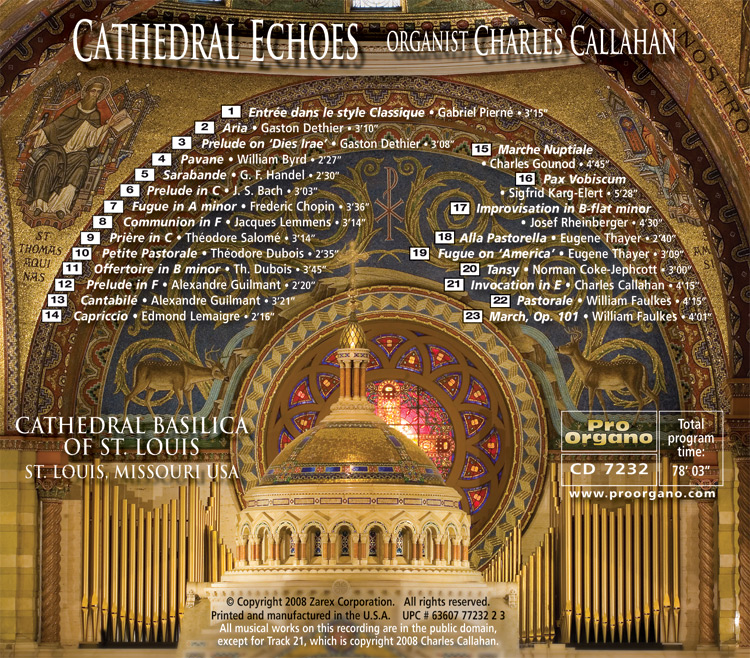 Cathedral Echoes (Audio CD) Charles Callahan